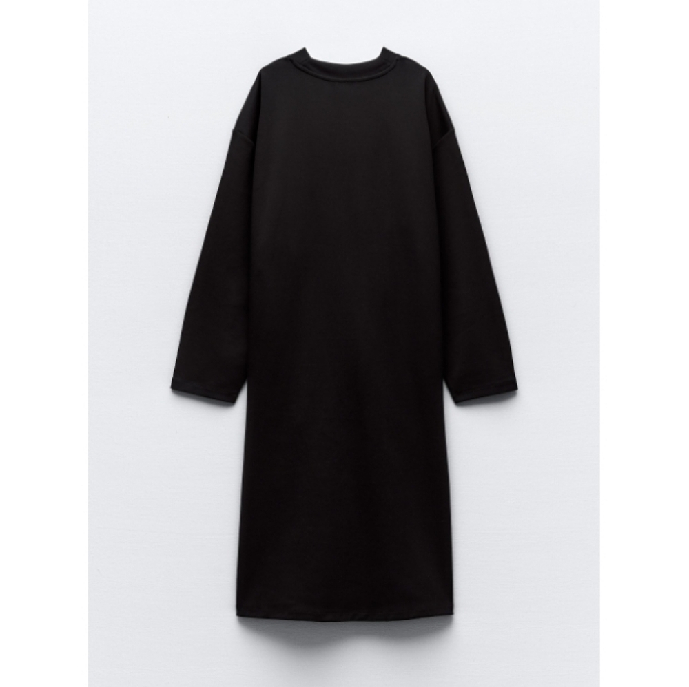 Zara Ruched Long Interlock cardigan/jacket - Picture 5 of 11